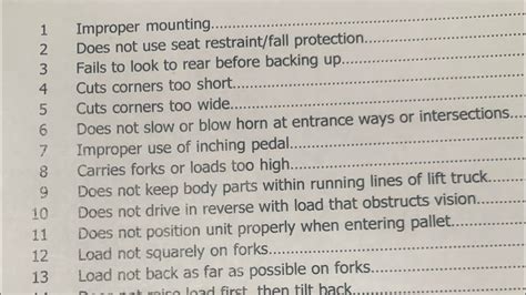 Image result for Fork Lift Test Questions