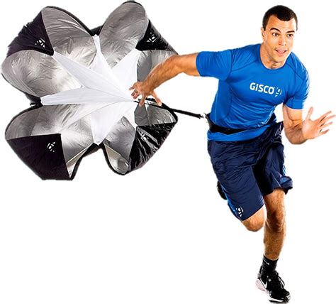 SAS SPORTS Nylon Fabric 56" Resistance Training Speed Chute for Fitness ...