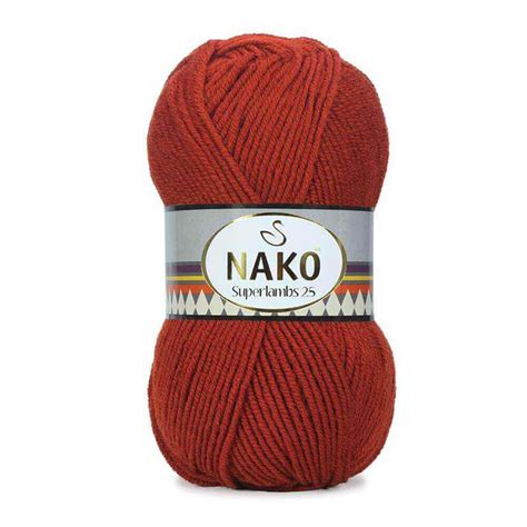 Nako Superlambs 25 Yarn - Rust 1120 – Magic Needles