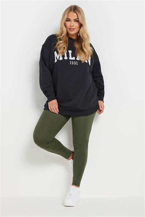 YOURS Size Green Leggings | Yours Clothing