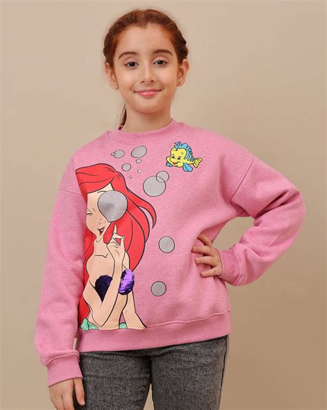 Disney Princess Printed Oversized Sweatshirt For Girls – Kidsville