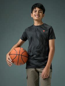 Flipkart.com | TECHNOSPORT Boys Printed Polyester Slim T Shirt - Round Neck