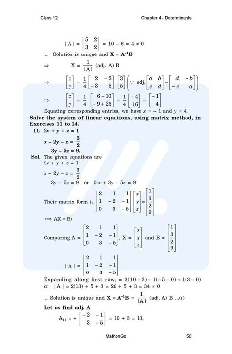 Image result for Maths Chapter 4 Class 12 Test