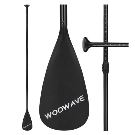 WOOWAVE SUP Paddle Adjustable 3 Pieces Aluminum Alloy Stand-Up Paddles ...