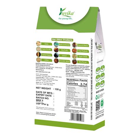 Sitawar Safed Powder - Sitavri White (100g) - Yuvika Herbs Ayurveda
