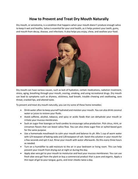 PPT - How to Prevent and Treat Dry Mouth Naturally PowerPoint Presentation - ID:12369731