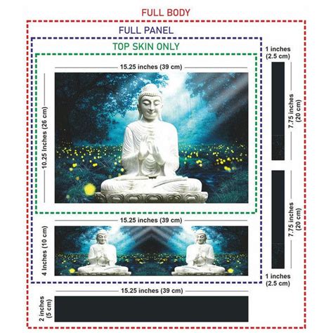 Laptop Skin - White Buddha Statue In Nature for 15.6 inch Laptop ...