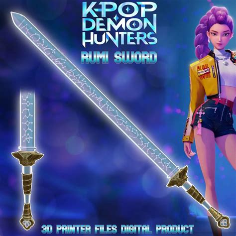 Cosplay STL Téléchargement - Rumi Cosplay Sword Kpop Demon Hunters ...