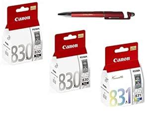 Canon 830 Twin & 831 Ink Cartridge with ITGLOBAL 3in1 Multi-Function ...