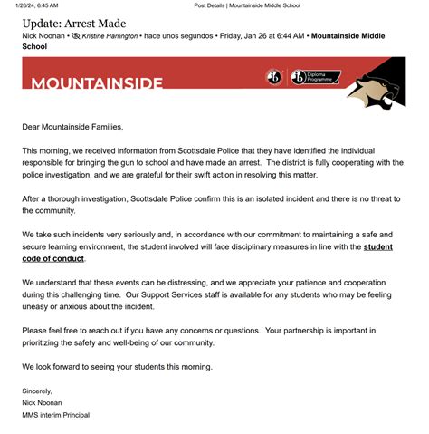 PD: 11-year-old arrested after gun found in Mountainside Middle School ...