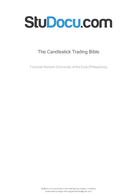 SOLUTION: The Evolution of The Candlestick Trading Bible - Studypool