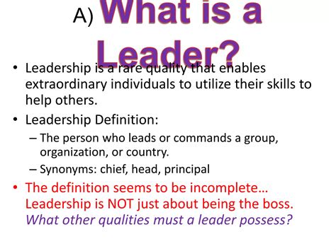 True Leadership lesson | PPTX