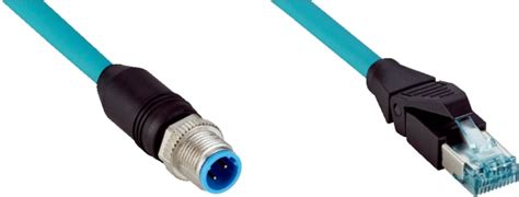 YM2D24-150EF4MRJA4 SICK | SICK Male 8 way M12, Straight to Male 4 way ...