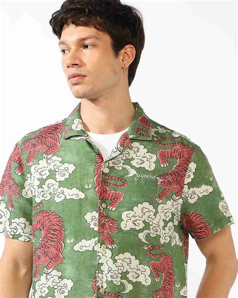 TIGER TRAIL CAMP COLLAR SHIRT