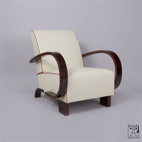 Thirties art déco club chair by Jindřich Halabala - ZEITLOS – BERLIN