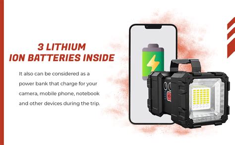 DOCOSS 2 in 1 Torch High Power Long Distance Rechargeable Torch Wth ...