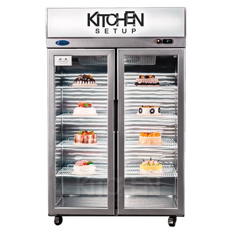 Commercial Glass Door Fridge - 1200mm Double doors