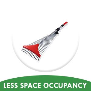 Sharpex Telescopic Metal Rake, Adjustable Rake for Quick Clean Up of ...
