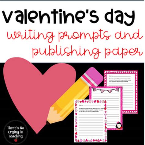 Valentine's Day Writing Paper Freebie by There's No Crying In Teaching