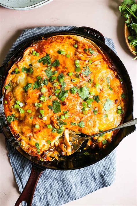 Chipotle Chicken Enchilada Skillet - The Defined Dish