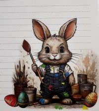 Notizblock / Schreibblock / Din A5 / Briefpapier - Ostern - Ostern