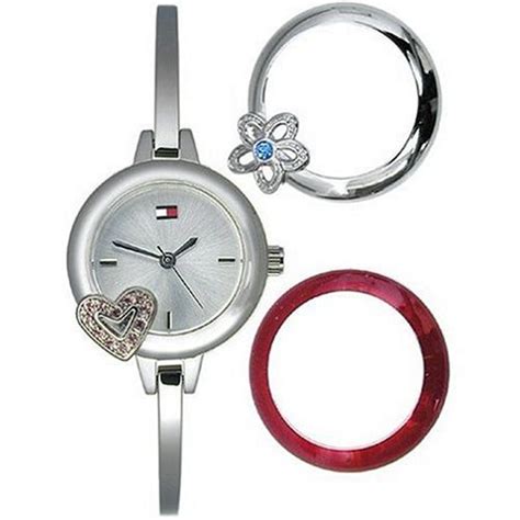 Tommy Hilfiger Women's 1700275 Three Interchangeable Bezels Watch ...