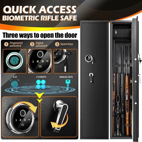 Buy Biometric Gun Safe Rifle, Large Gun Safes for Home Rifle and ...