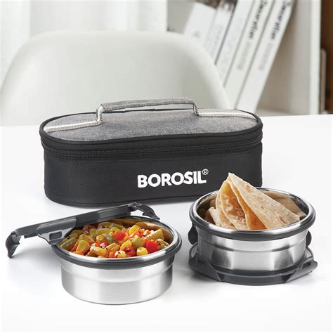 Buy Feast Stainless Steel Lunch Box, Round x 2 (Flat) at Best Price ...