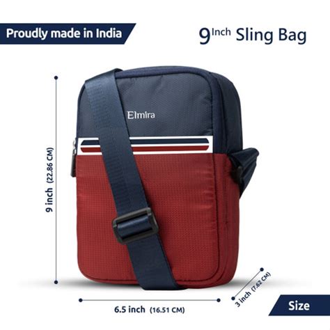 Elmira Blue, Maroon Sling Bag Mini Sling Bag / Small Side Travel ...