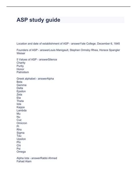 Image result for Study Guide for ASP PDF