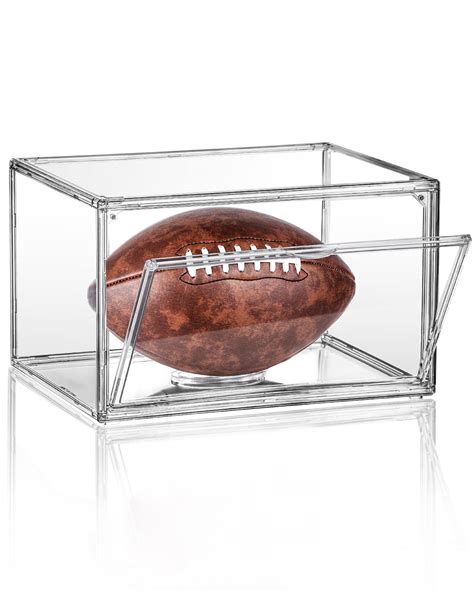 Football Display Case Full Size, Clear Acrylic Football Case Display ...