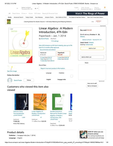 Image result for David Poole Linear Algebra PDF