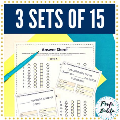 Transition Words in Spanish Task Cards | Storytelling Words Practice - Amped Up Learning