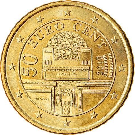 Fifty Euro Cents 2010, Coin from Austria - Online Coin Club