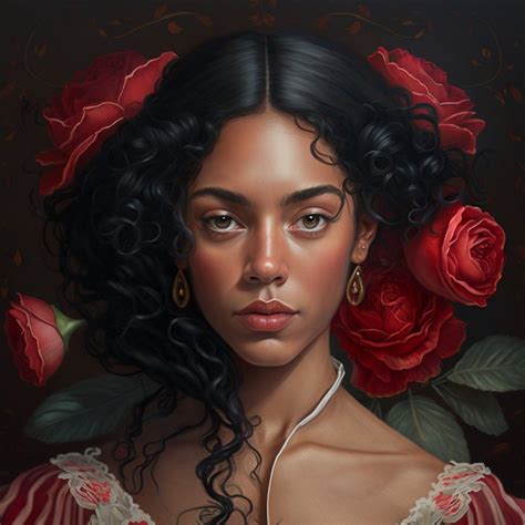 Beautiful Spanish girl in roses | Viso, Dipinti, Donne