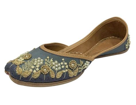 ESHOE ETHNIC Wedding Jutti for Women Bridal Handmade Flats Shoes Women ...