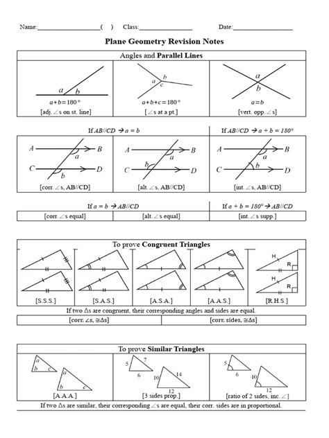 Image result for Geometry Math Notes