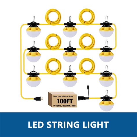 Image result for LED Construction String Lights