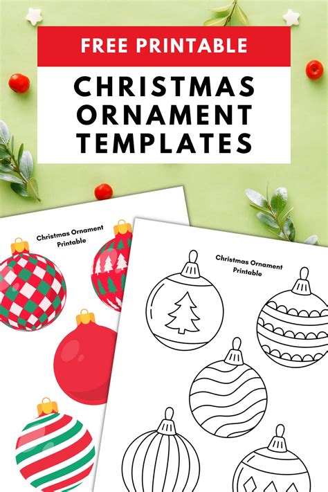 Free Printable Christmas Ornaments Stencils | FREE Printable HQ