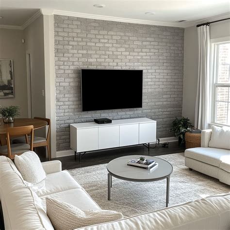 Brick Accent Wall Modern 37 Living Room Accent Wall Ideas To Transform