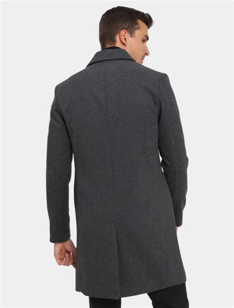 Mens Wool Coat - Mens Leather Wear