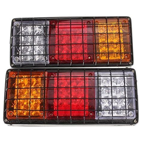 Buy Zxlight 2x 12v Rear Stop LED Lights Tail Indicator Lamp Trailer ...