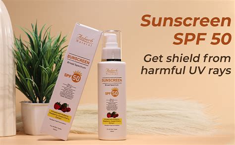 Anherb Natural SPF 50 Sunscreen Lotion | UVA + UVB Protection| Broad ...