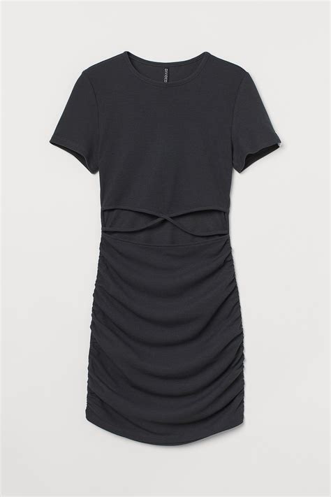 Cut-out dress - Black - Ladies | H&M IN