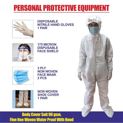 Buy ORILEY MXVOLT_IT2 Disposable PPE Kit with Coverall Suit, Hand ...