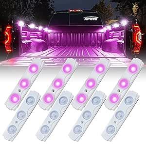 Xprite Purple Led Rock Light for Bed Truck, 24 LEDs Cargo Truck Pickup ...