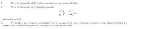 Image result for Multiple Segment Trapezoidal Rule
