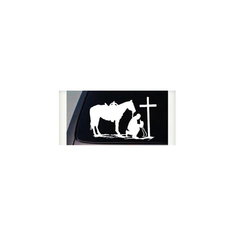 Buy Christian Praying Cowboy Rodeo CarC653 Truck Window Wall Laptop ...