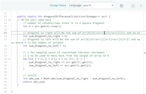 Image result for Diagonal Difference HackerRank Solution in Python