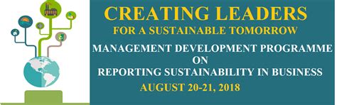 Management Development Programme on Reporting Sustainability in Business
